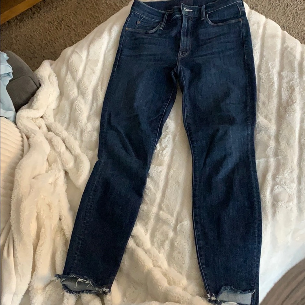 Mother Jeans- the stunner zip ankle step fray